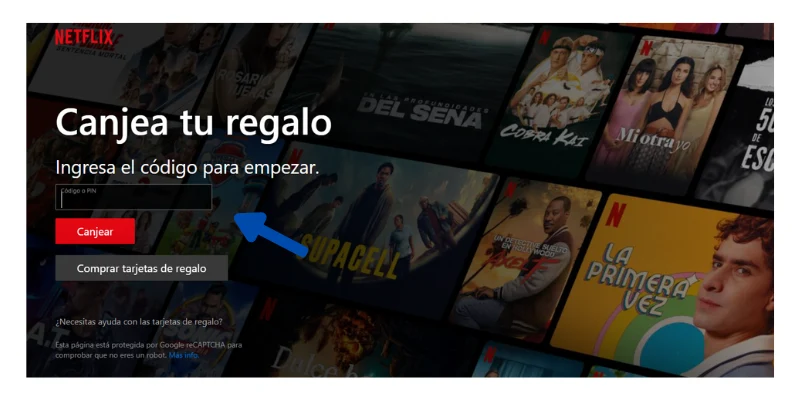 Canjear CÓDIGO DE Netflix PSE