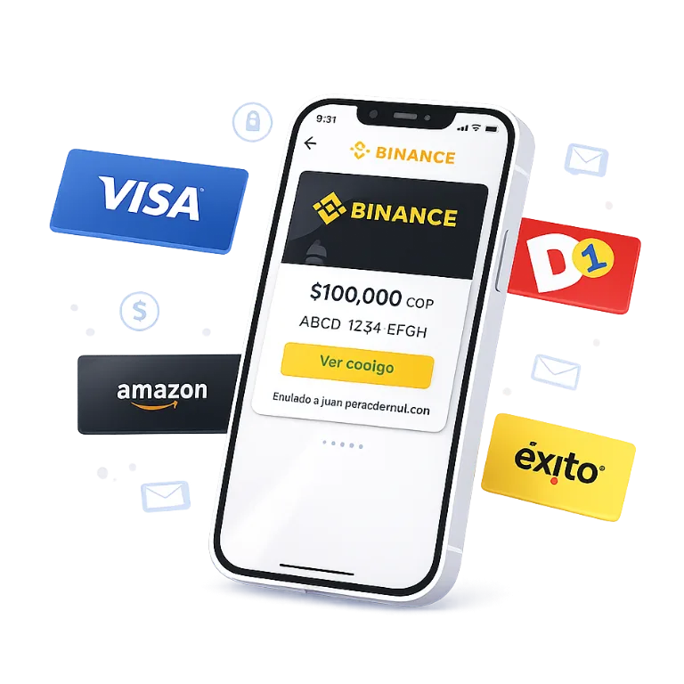 Imagen de Tarjetas regalo virtuales en el móvil